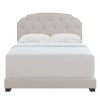 Bed * | Featured Accentrics Home Diamond Tufted, Nailhead Trim Full Upholstered Bed In Light Gray