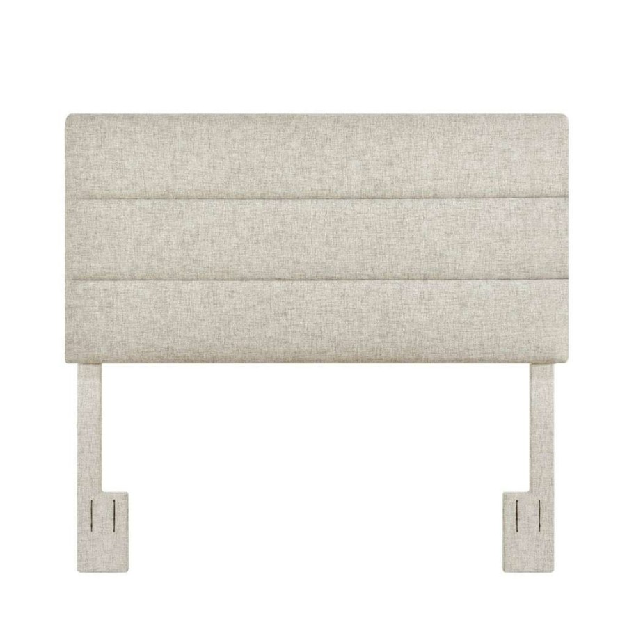 Table * | Popular Accentrics Home Horizontally Channeled, Adjustable King Or California King Headboard In Light Gray