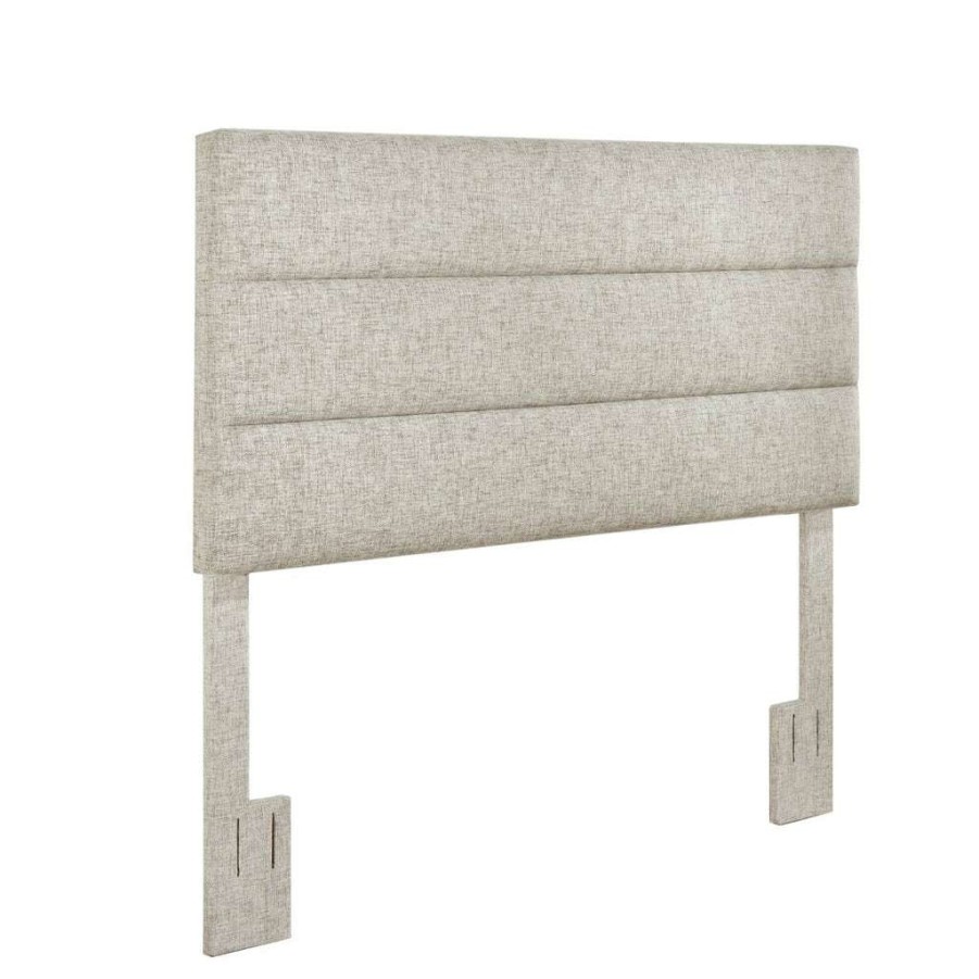 Table * | Popular Accentrics Home Horizontally Channeled, Adjustable King Or California King Headboard In Light Gray