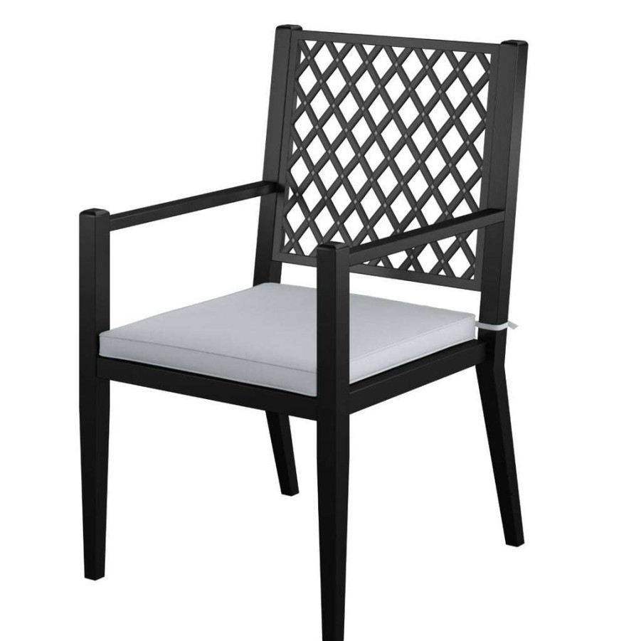 Chair * | Online Discount Accentrics Home Metal Lattice Back Outdoor Dining Chairs (2 Pack)