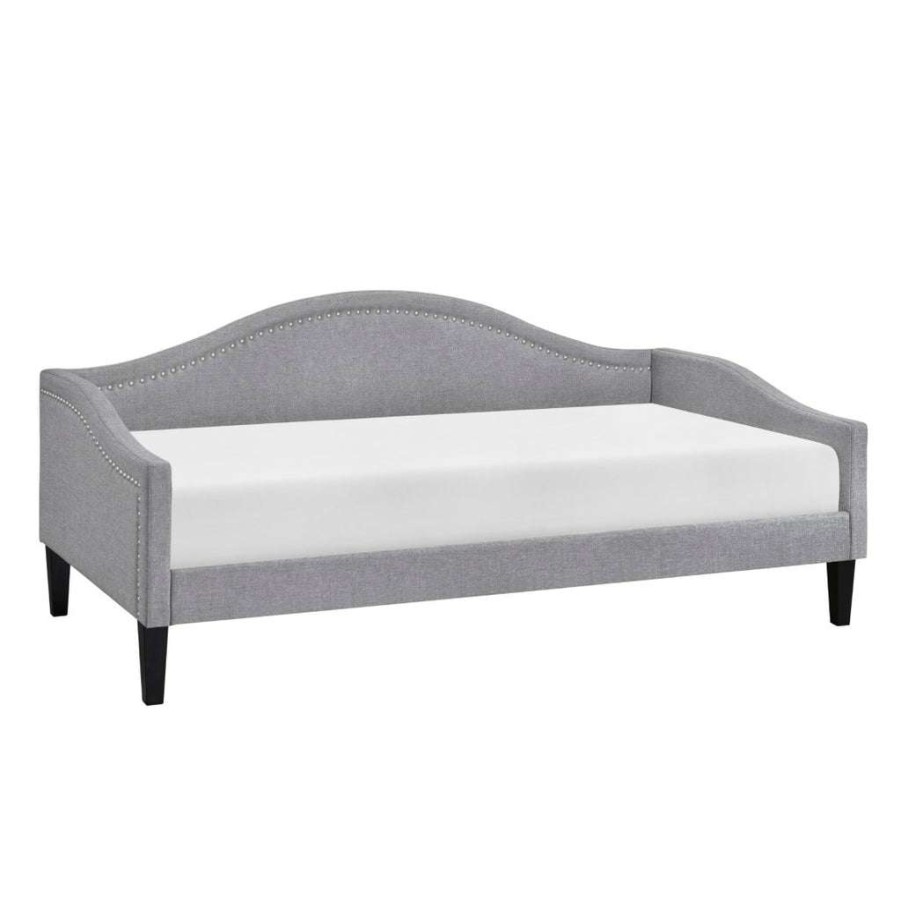 Bed * | Latest Accentrics Home Twin Camelback Daybed Lt Grey