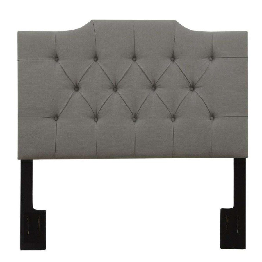 Headboard * | Hot Sale Accentrics Home Hanover Style Tufted Full / Queen Headboard In Ash Grey