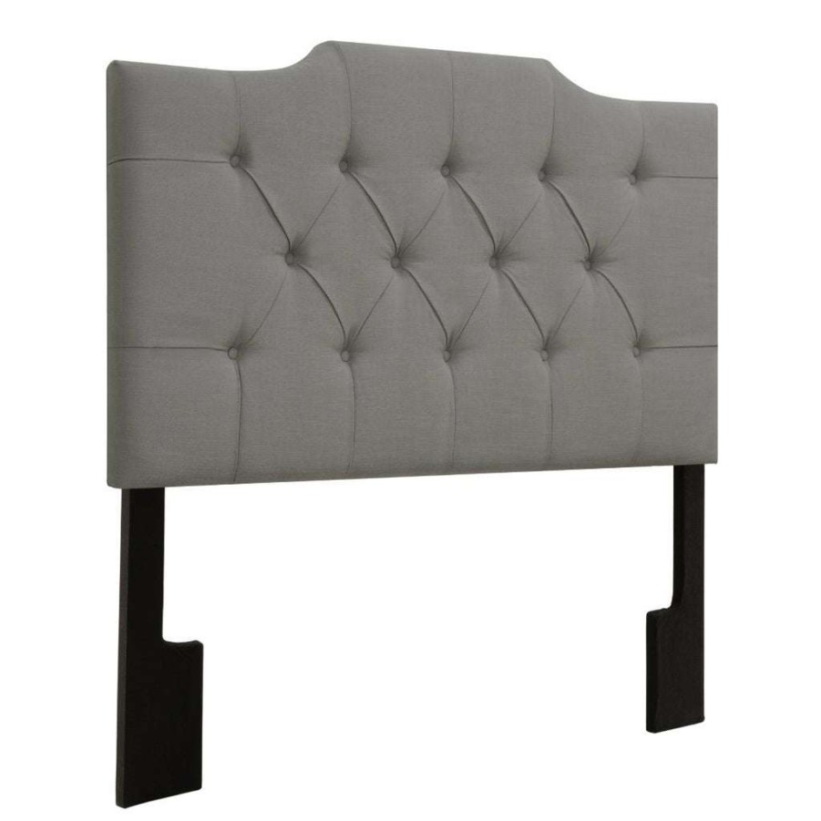 Headboard * | Hot Sale Accentrics Home Hanover Style Tufted Full / Queen Headboard In Ash Grey