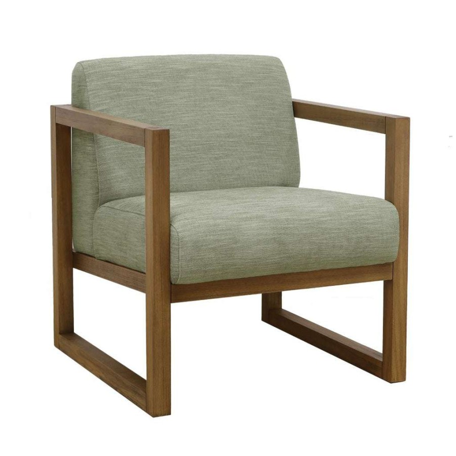 Chair * | Discount Accentrics Home Modern Style Willow Wood Frame Chair