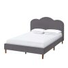 Bed * | Official Accentrics Home Arched Upholstered Full Platform Bed In Gray Velvet