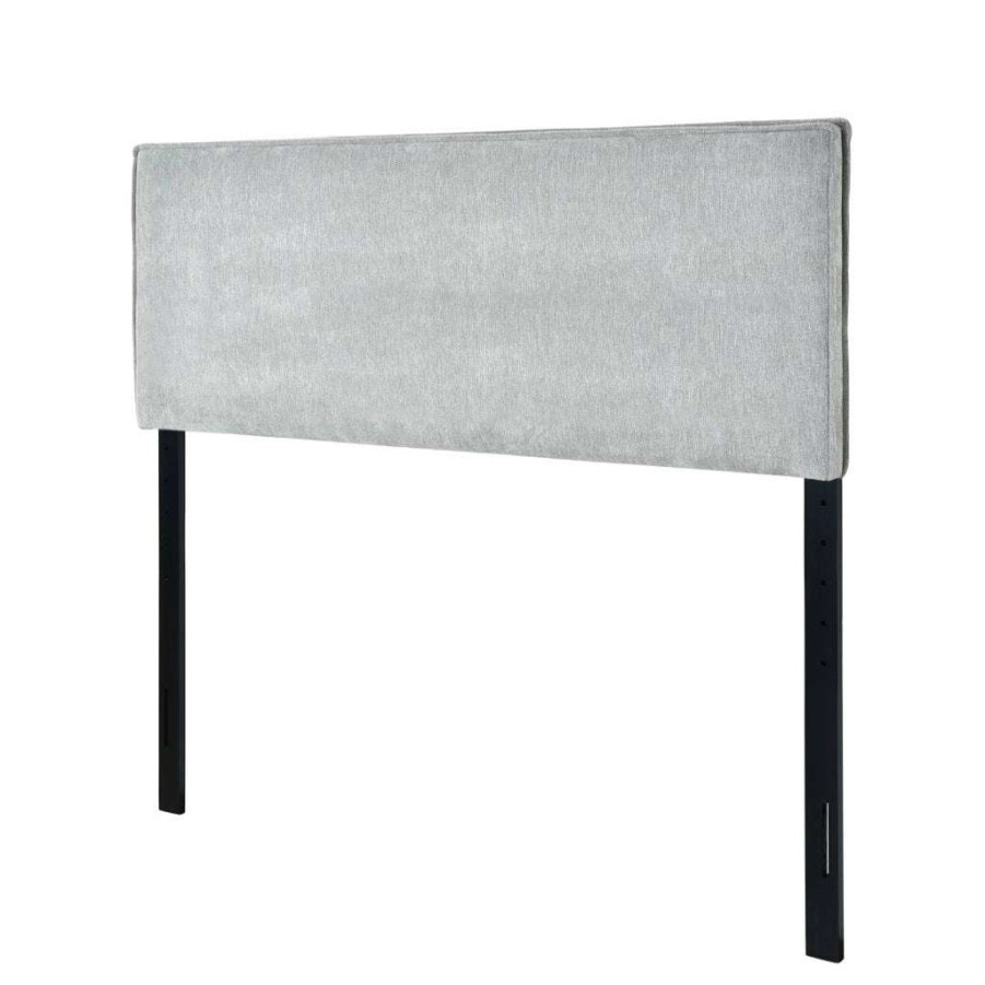 Headboard * | Best Guaranteed Accentrics Home Flange Welt King Headboard Grey