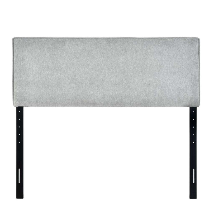 Headboard * | Excellent Quality Accentrics Home Flange Welt Queen Headboard Grey