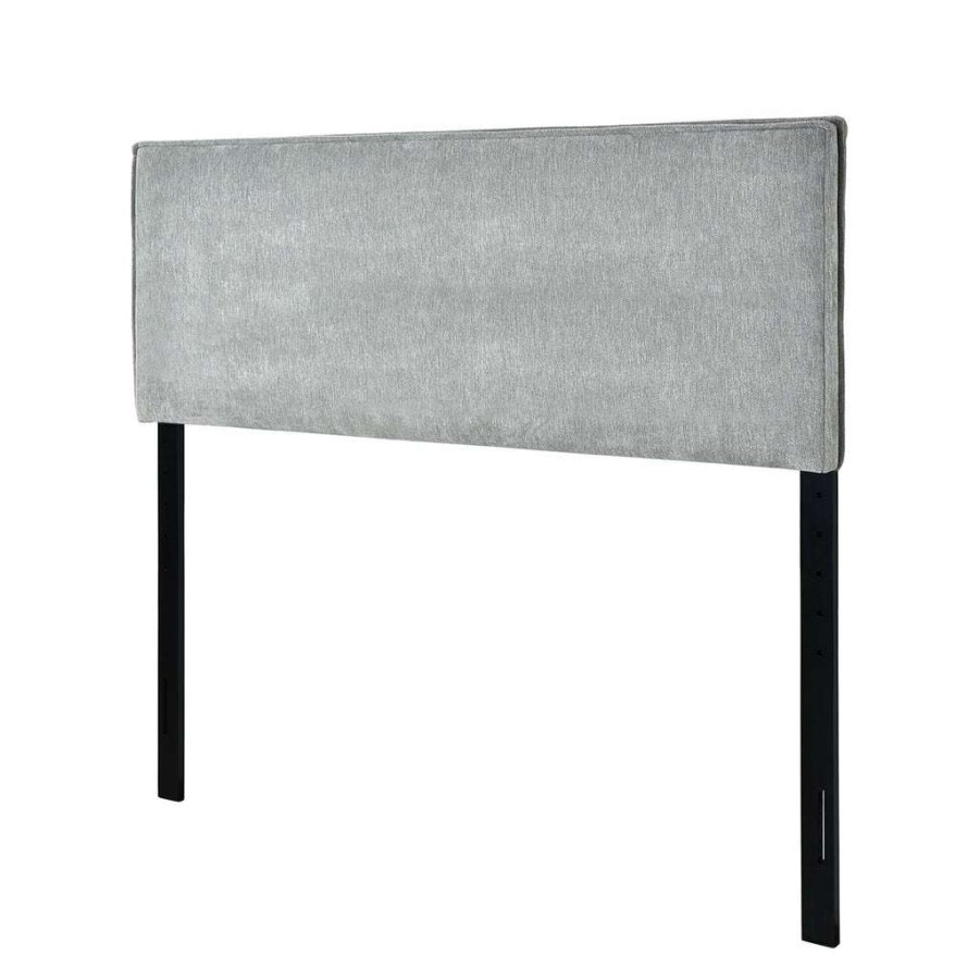 Headboard * | Excellent Quality Accentrics Home Flange Welt Queen Headboard Grey