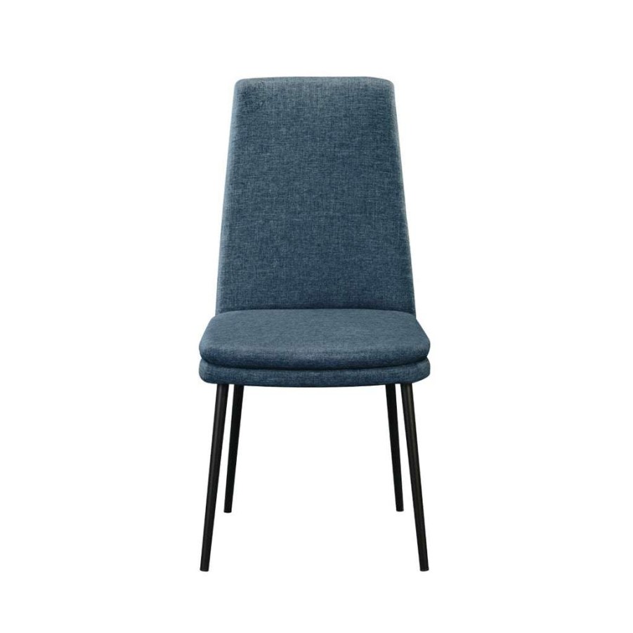 Chair * | Online Accentrics Home Modern Upholstered Dining Chair In Denim (2Pc)