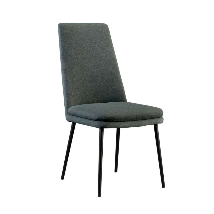 Chair * | Latest Accentrics Home Modern Upholstered Dining Chair In Dark Grey (2Pc)