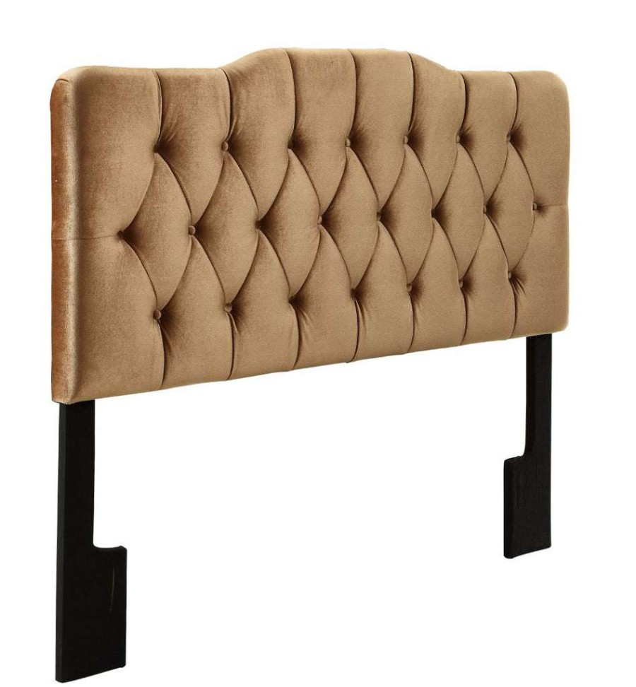 Headboard * | Best Guaranteed Accentrics Home Adele Tufted King Headboard In Bronze Gold