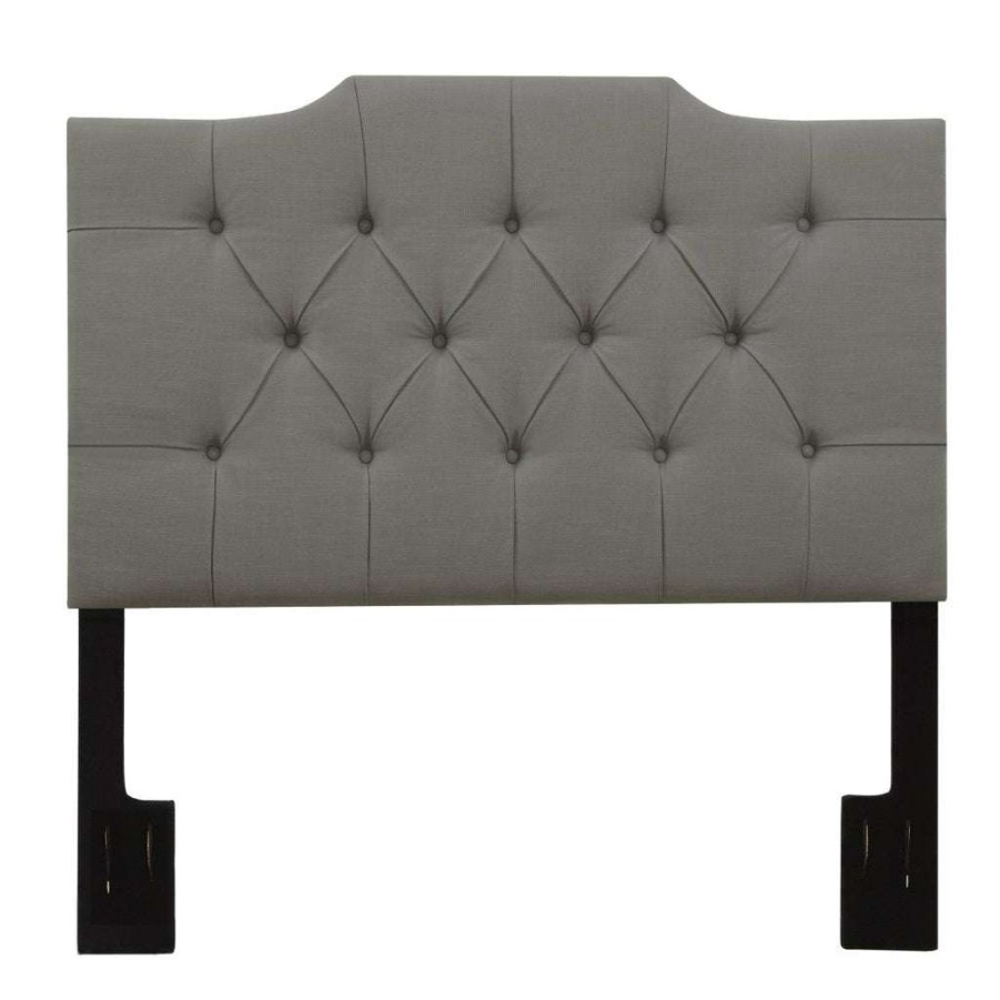 Headboard * | Discounts Accentrics Home Hanover Style Tufted King Headboard In Ash Grey