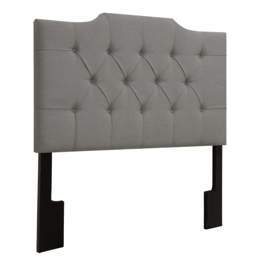 Headboard * | Discounts Accentrics Home Hanover Style Tufted King Headboard In Ash Grey