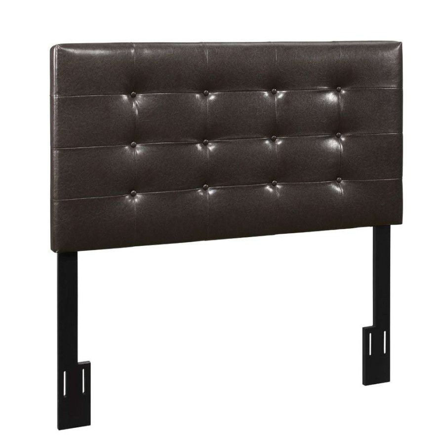 Headboard * | Online Discount Accentrics Home Townsend Full/ Queen Uph Headboard In Brown