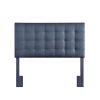 Headboard * | Best Guaranteed Accentrics Home Mid-Century Modern, Grid Tufted King Or California King Upholstered Headboard In Denim Blue