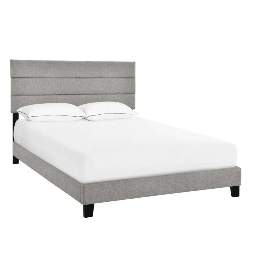 Bed * | Best Sellers Accentrics Home Queen One Box Slat Bed In Glacier