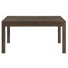 Table * | Best Sale Accentrics Home Modern Post Leg Dining Table In Walnut Brown