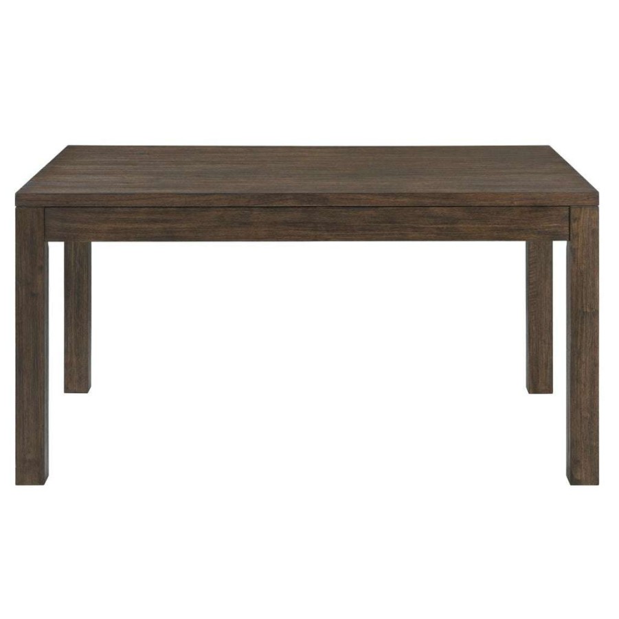 Table * | Best Sale Accentrics Home Modern Post Leg Dining Table In Walnut Brown