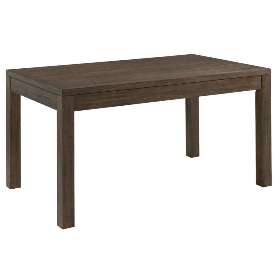 Table * | Best Sale Accentrics Home Modern Post Leg Dining Table In Walnut Brown