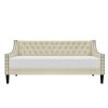 Bed * | Top Sell Accentrics Home Twin Swoop Arm Daybed Beige