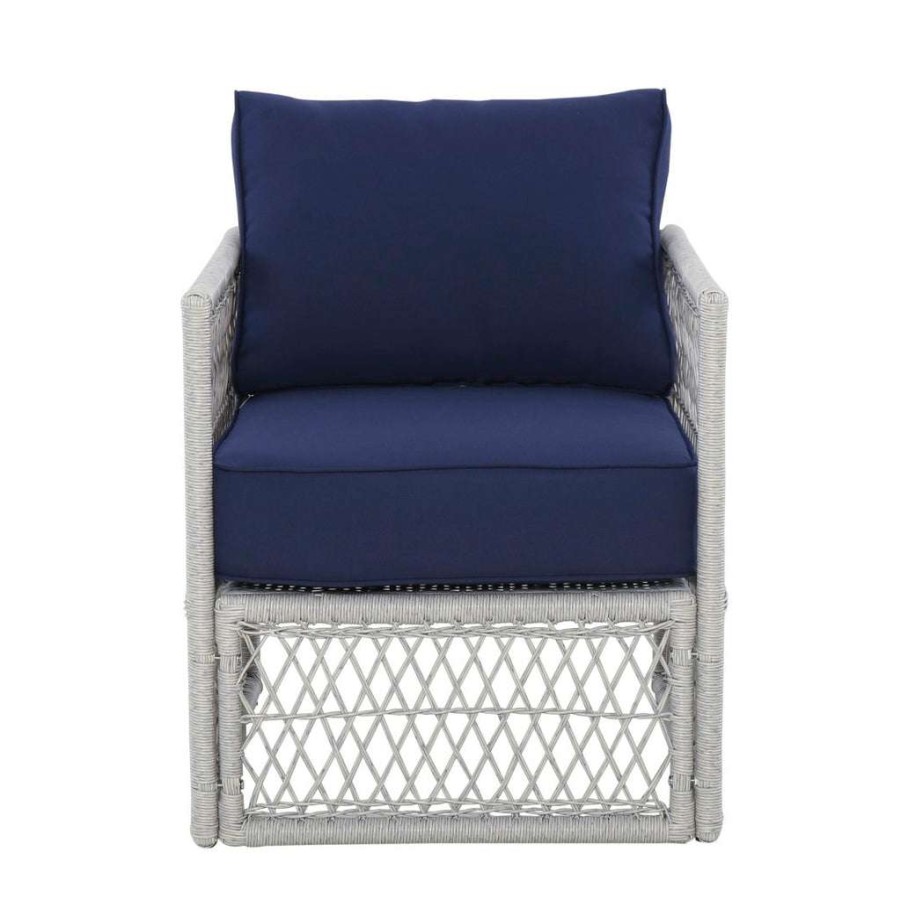 Chair * | Popular Accentrics Home Simple Weave Complete White Chair Set