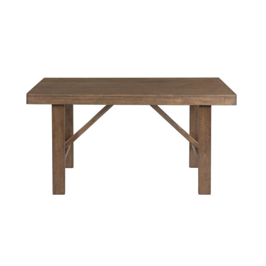 Table * | Top Sell Accentrics Home Farmhouse Dining Table With Trestle Base