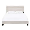 Bed * | Online Discount Accentrics Home Queen One Box Slat Bed In Fog