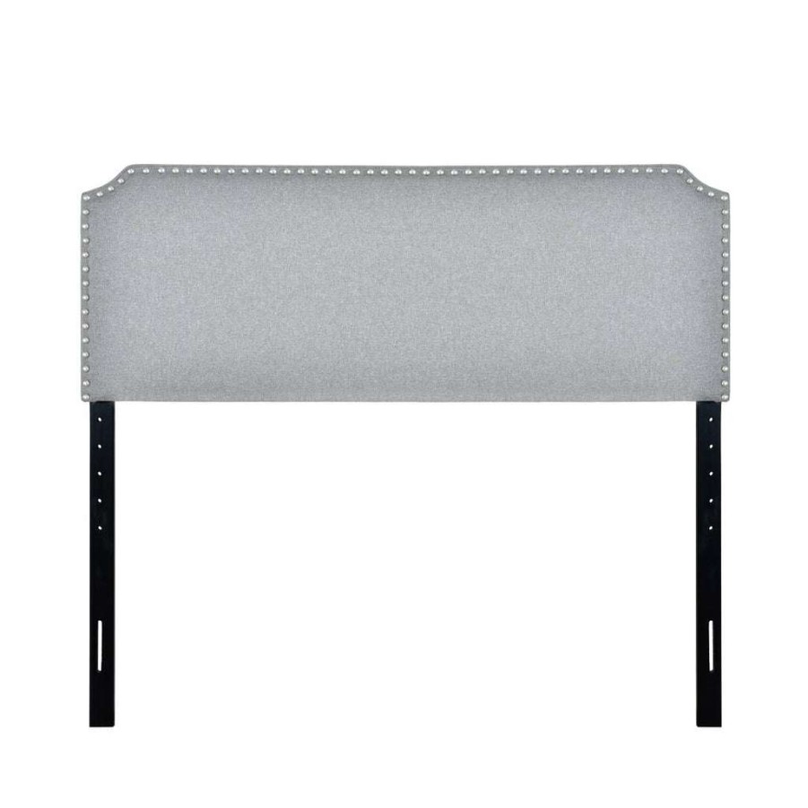 Headboard * | Popular Accentrics Home Clip Corner Queen Headboard Glacier