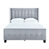 Bed * | Hot Sale Accentrics Home Queen Modern Wing Bed In Dove