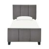 Bed * | High Quality Accentrics Home Twin Modern Channel Bed In Flannel