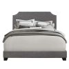 Bed * | Excellent Quality Accentrics Home Clipped Corner Full Upholstered Bed In Stone Gray