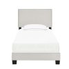 Bed * | Best Sellers Accentrics Home Twin Nail Trim One Box Bed Fog