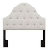 Headboard * | Top Sellers Accentrics Home Camel Back Button Tufted King Upholstered Headboard In Linen